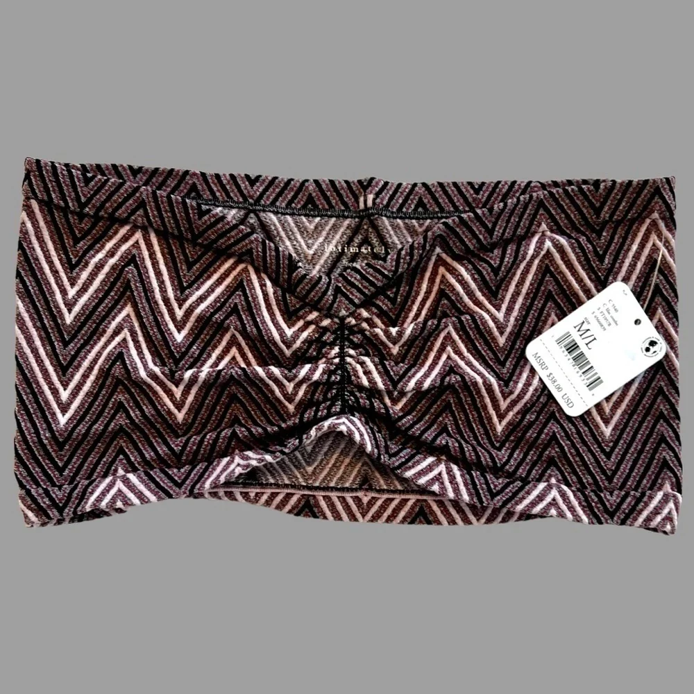 FREE PEOPLE Desert Days Seamless Pull-On Sweetheart Neck Bandeau-M/L NWT